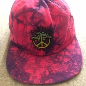 Vans pink/purple tye dye strap back hat